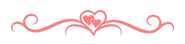 Разделительная полоса сердечки