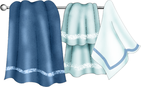 Полотенце на прозрачном фоне