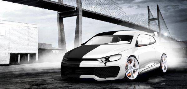 Машина черно белая