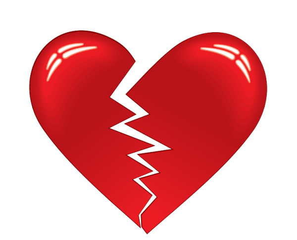 Разбитое сердце стикер