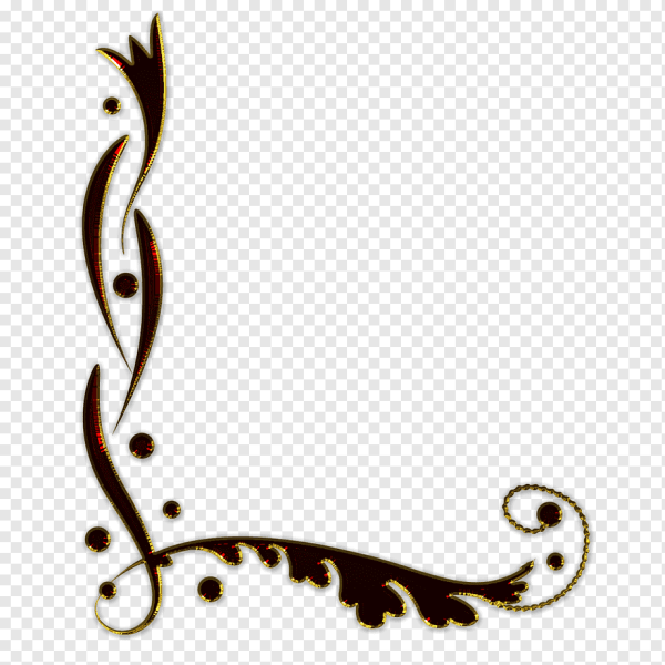 Узорная рамка уголок