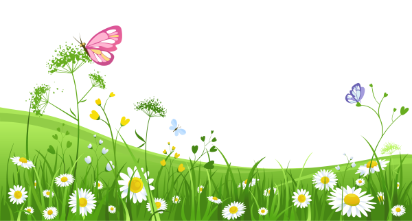 Травка с цветочками