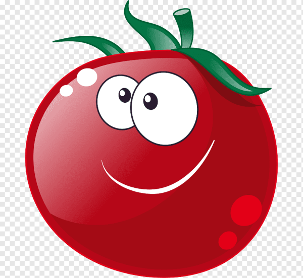 Веселые овощи помидор