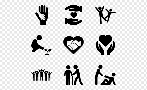 Благотворительность и поддержка иконка