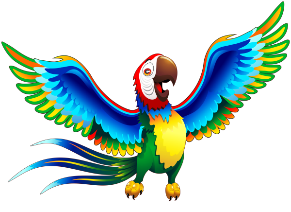 Попугай клипарт на прозрачном фоне