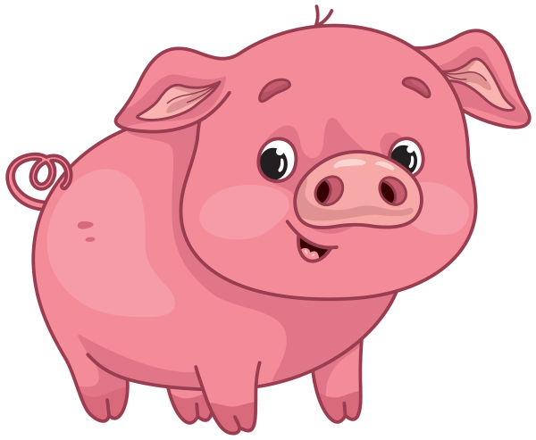 Поросенок мультяшный
