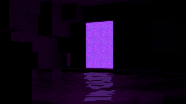 Портал в ад в МАЙНКРАФТЕ С шейдерами