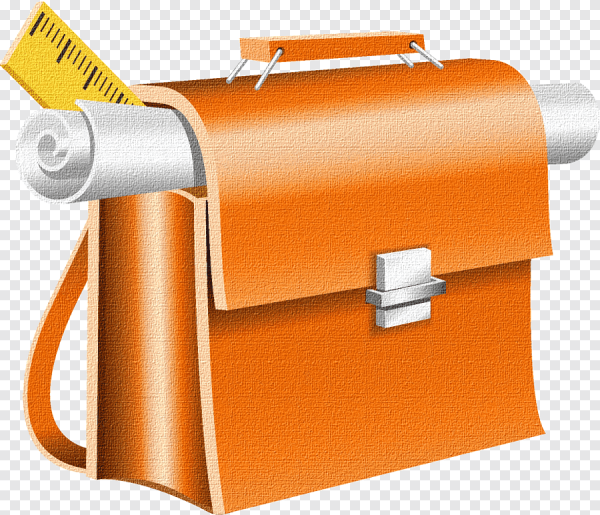 Школьный портфель на прозрачном фоне