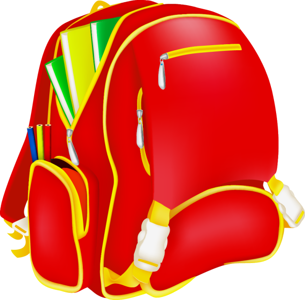 Ранец на прозрачном фоне