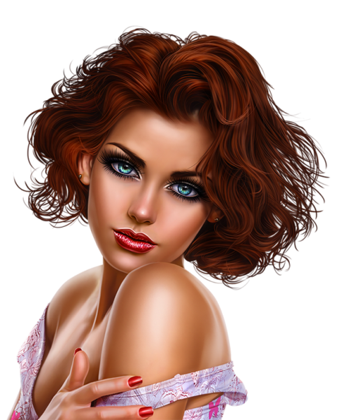 Красивая девушка рисунок