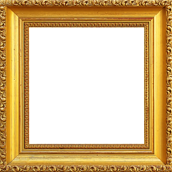 Золотая рамка прямоугольная