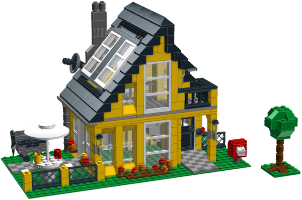 Домик для лего человечков