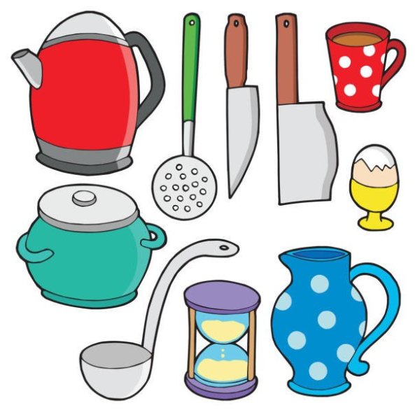 Посуда для кухни мультяшная