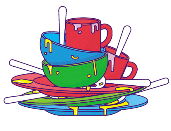 Посуда мультяшная