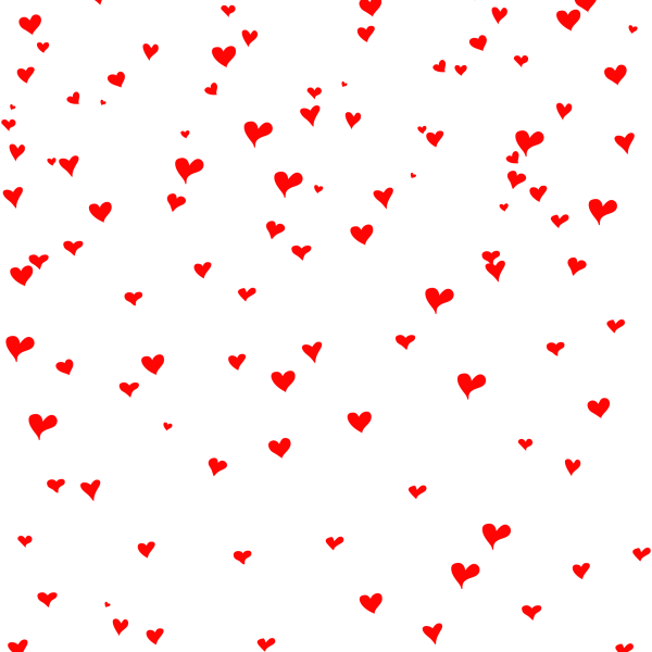 Сердечки на прозрачном фоне