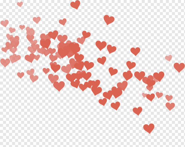 Россыпь сердечек