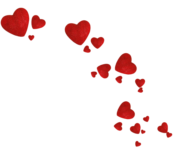 Россыпь сердечек
