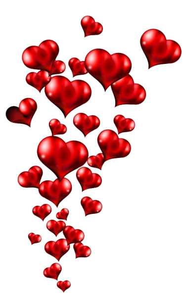 Россыпь сердечек