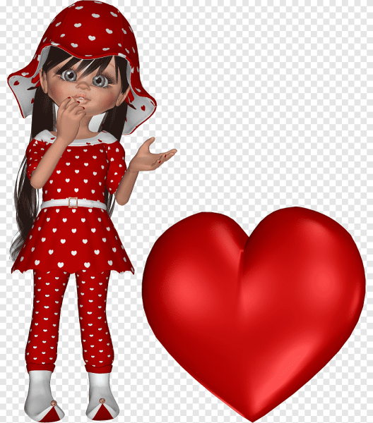 День влюбленных на прозрачном фоне