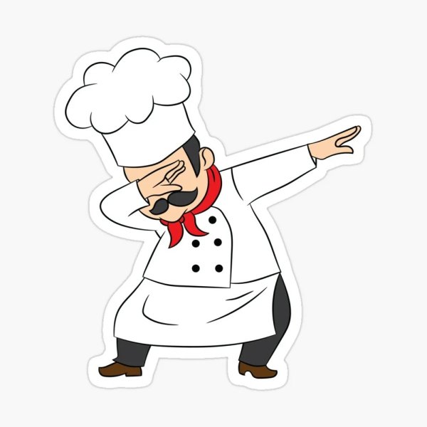 Наклейка повар