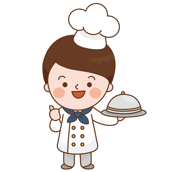 Ребенок повар вектор