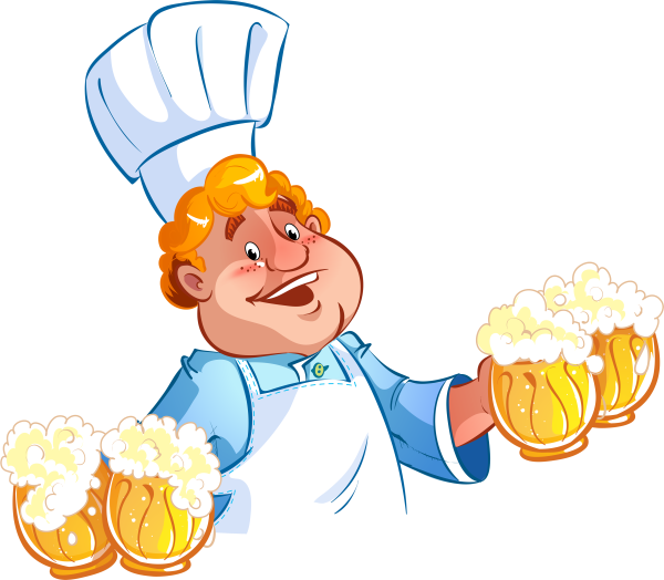 Повар на прозрачном фоне