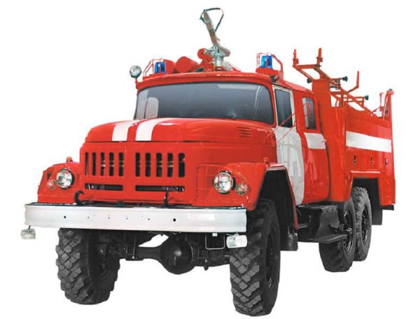 Пожарный автомобиль Урал 5557 вектор