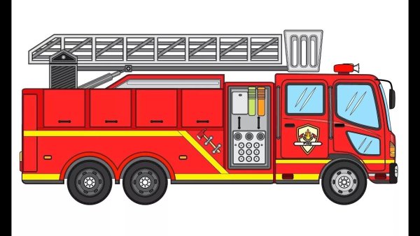 Пожарная машина для дошкольников