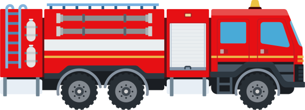 Пожарная машинка вектор