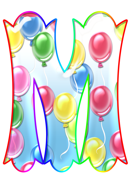 Красивые праздничные буквы