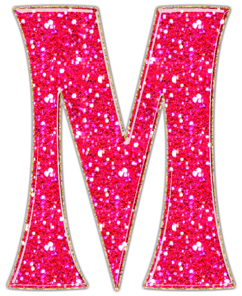 Буквы с блёстками