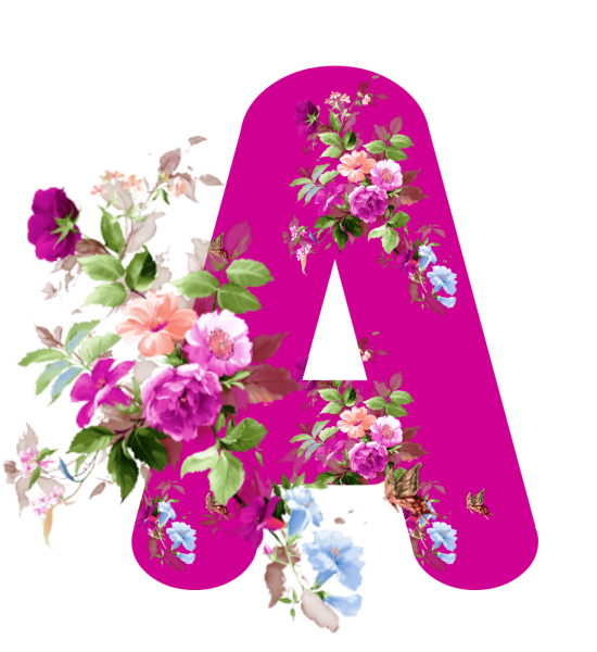 Цветочные буквы