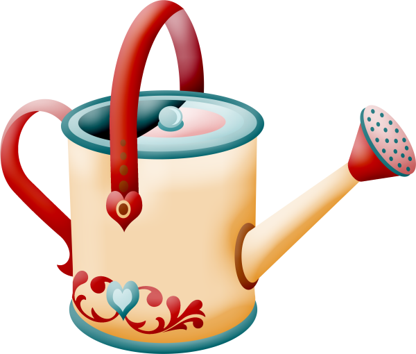 Лейка на белом фоне