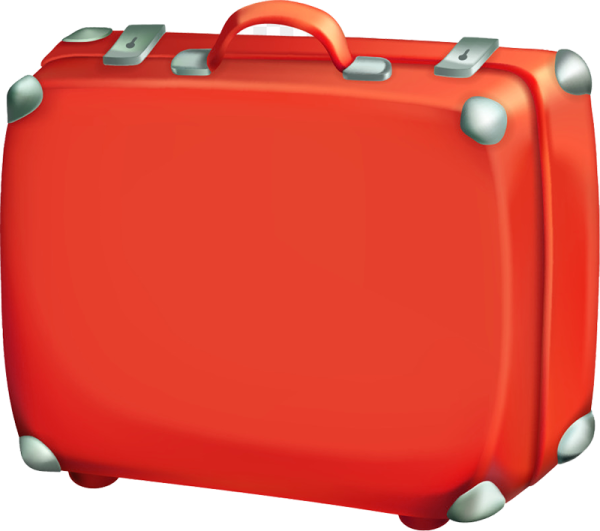 Чемодан на прозрачном фоне