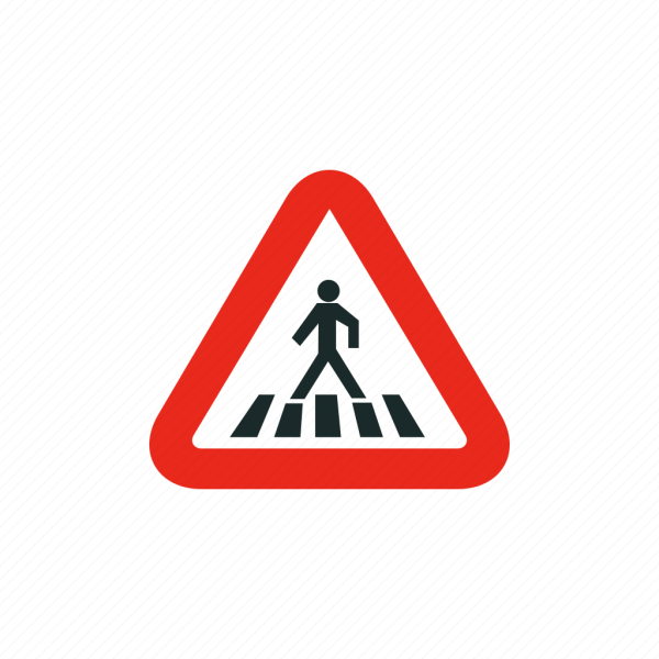 Дорожные знаки на белом фоне