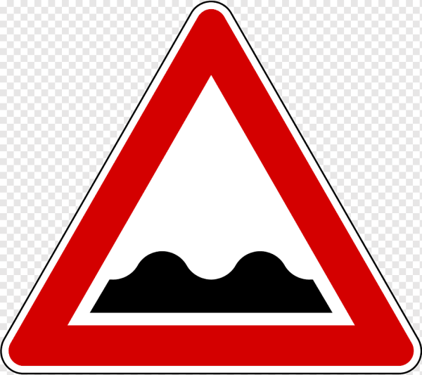 Дорожный знак неровная дорога