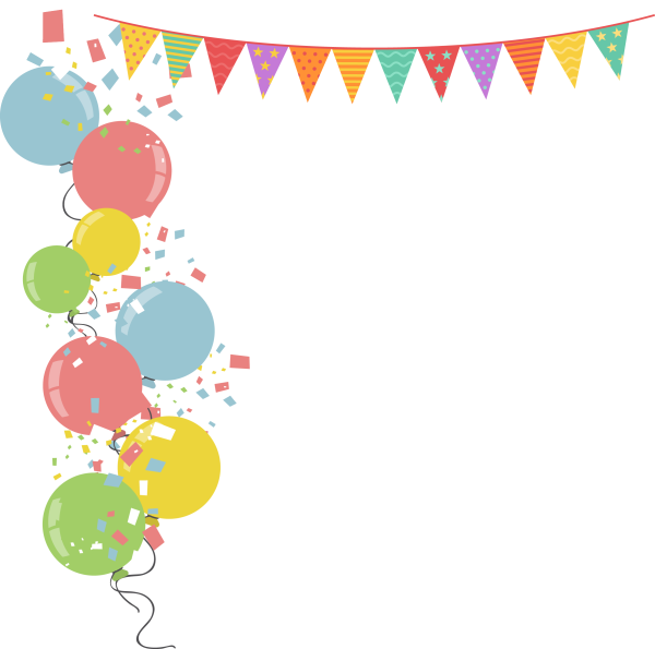 Праздничные рамки с шариками