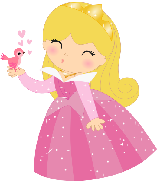 Маленькие принцессы на белом фоне