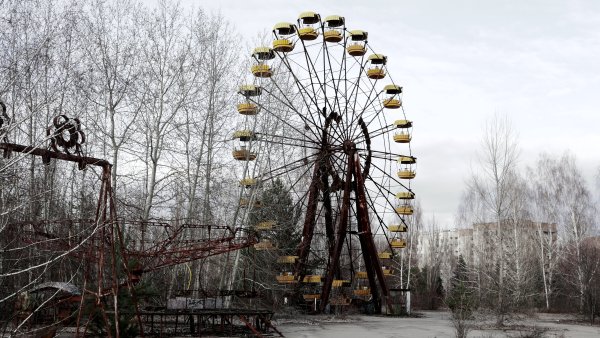 Чернобыль зона отчуждения колесо обозрения