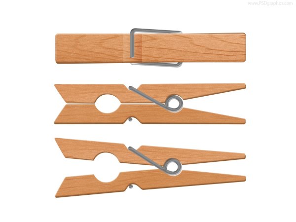 Прищепка на прозрачном фоне