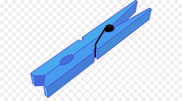 Синяя прищепка