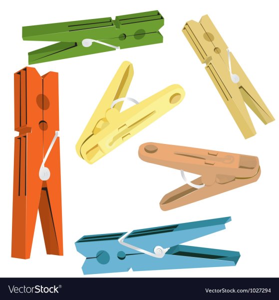 Прищепка бельевая на прозрачном фоне