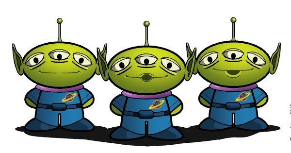 Инопланетянин на прозрачном фоне