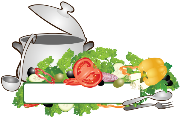 Кулинарные блюда на прозрачном фоне