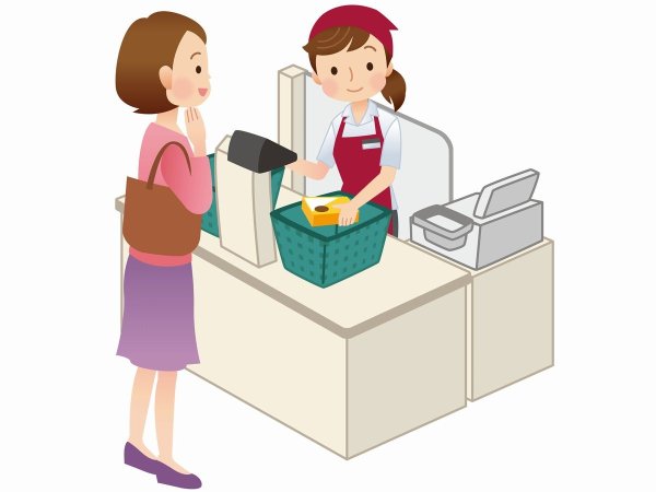 Кассир без фона