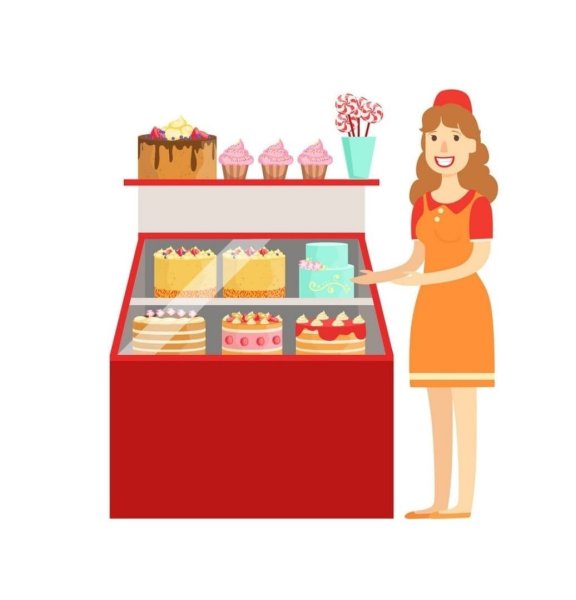 Продавец в кондитерский магазин