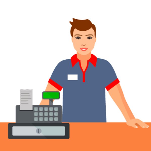 Человек за кассой