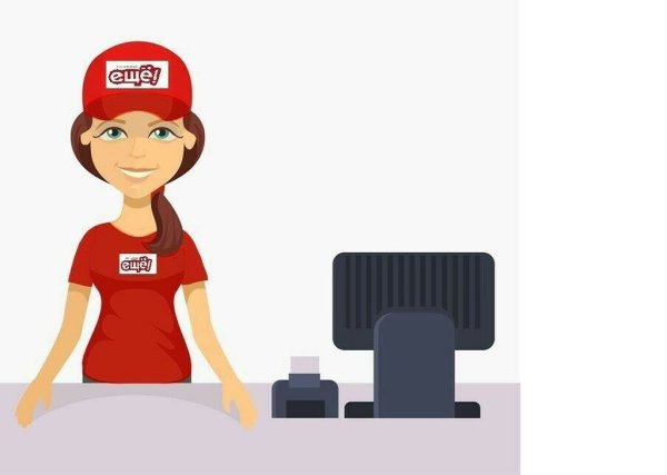 Продавец иллюстрация