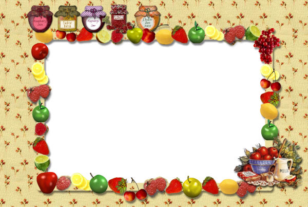 Рамка из овощей и фруктов