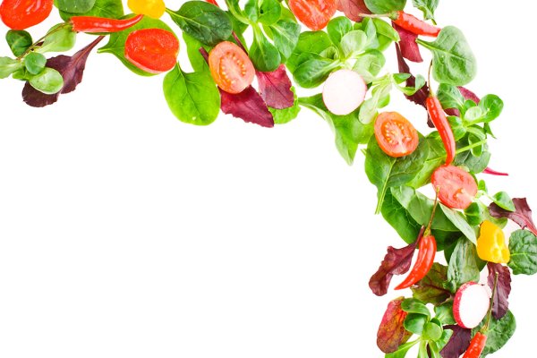 Рамка из овощей и фруктов